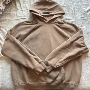 Essentials × Fear of God Pullover Hoodie in color Harvest (Brown)